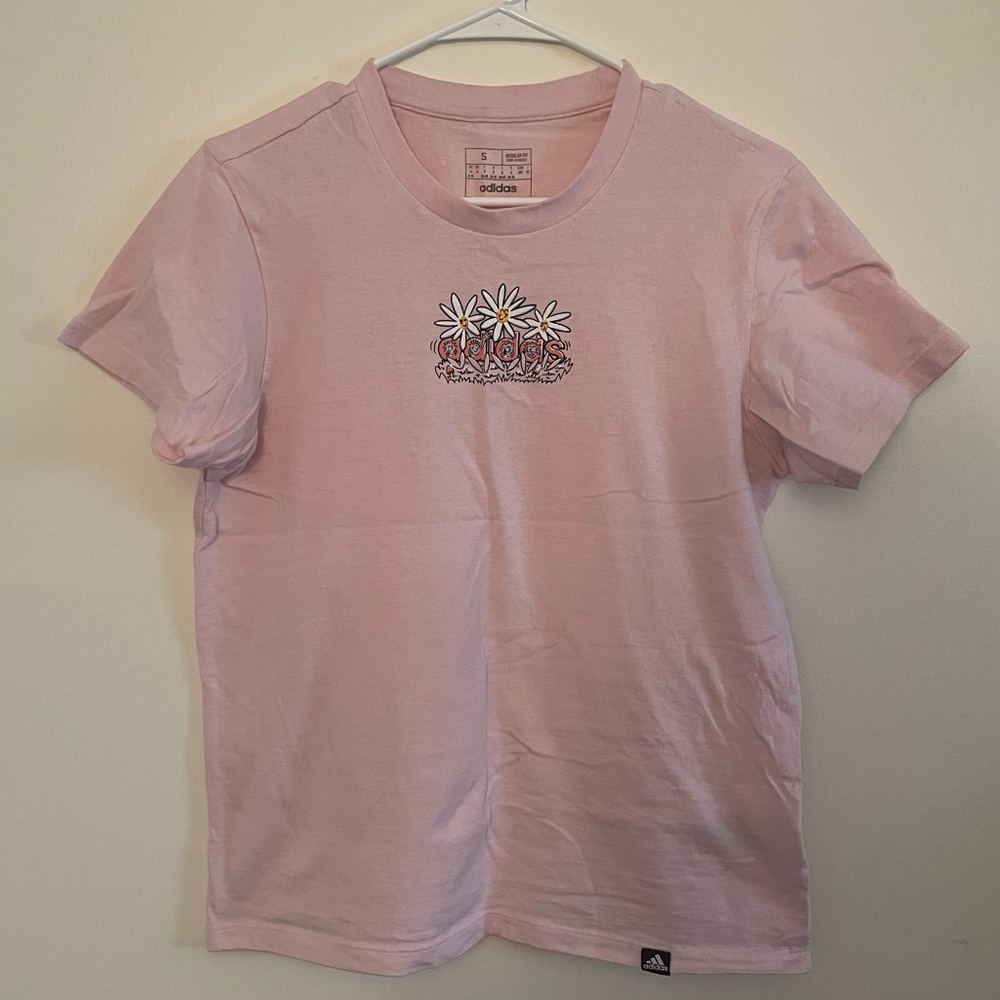 Pink Adidas t shirt size small